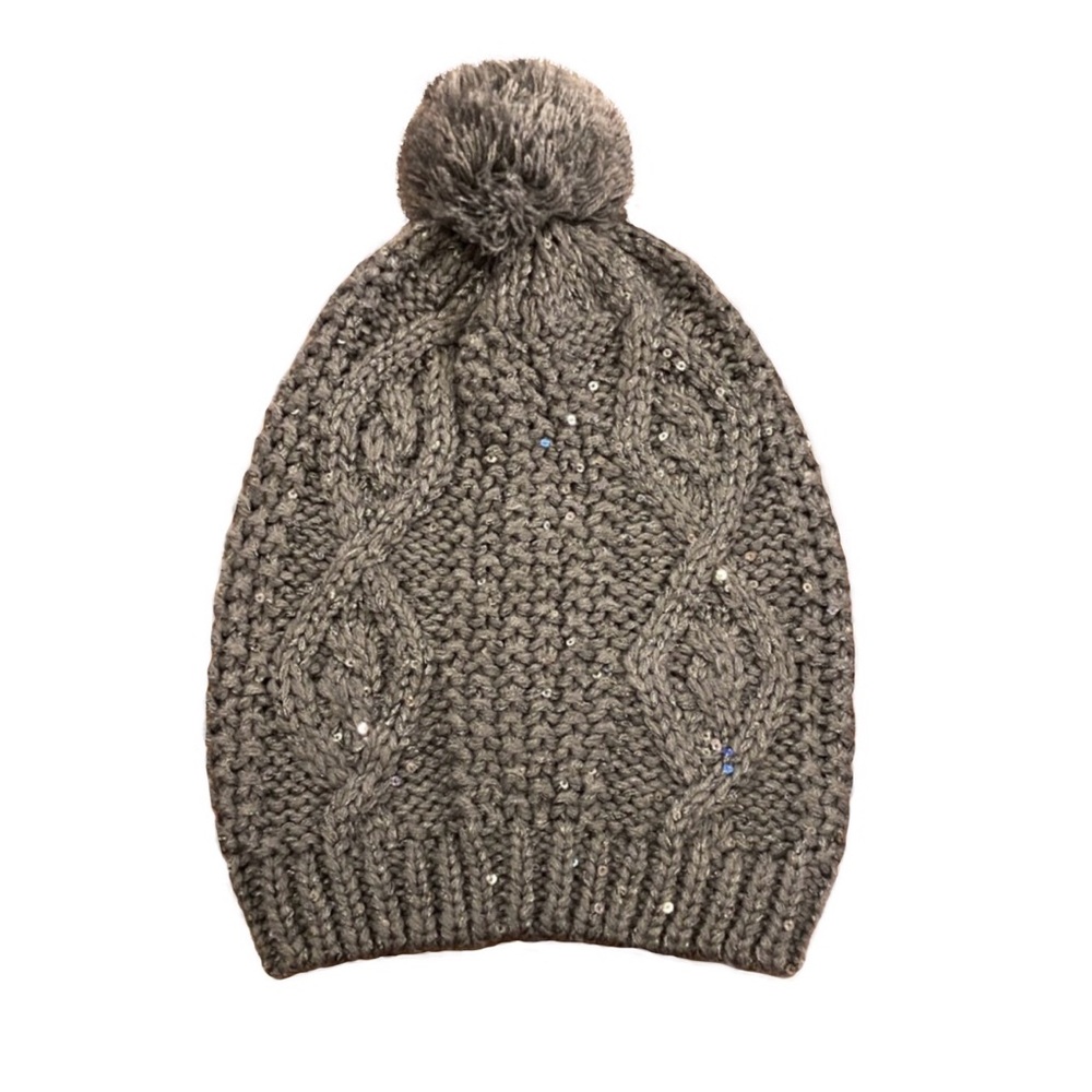 Sequin Winter Beanie with PomPom ❄️